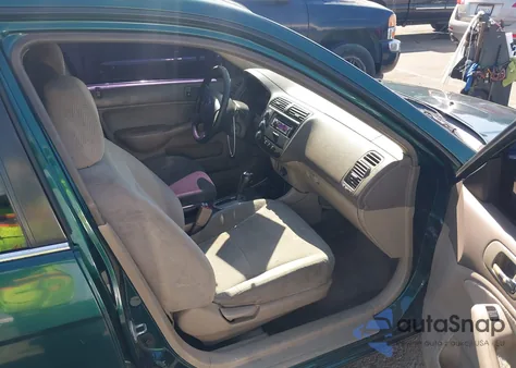 2002 Honda Civic Ex z USA, uszkodzony, nr VIN 1HGES26772L006641